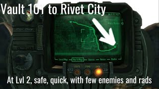 How to Vault 101 to Rivet City at the start of the game best route fallout3 [upl. by Siuoleoj166]