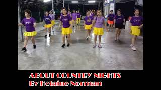 About Country Nights line dance [upl. by Eltsyrc]