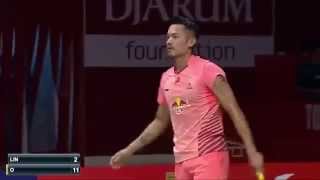 2015 BWF World Championships QF  Lin Dan vs Jan O Jorgensen [upl. by Ardenia838]