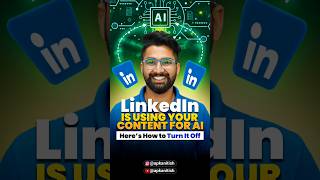 How LinkedIn using your content for AI 😱 linkedin linkedinai ai ytshorts apkanitish [upl. by Yaral175]