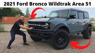 All New 2022 Ford Bronco Wildtrak 4 Door In Depth Review amp Walk Around  Is Area 51 The Best Colour [upl. by Callie]