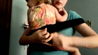 How to Safely Wear Your Baby with a Homemade TShirt Carrier [upl. by Annoyk]