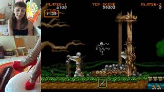 i play GHOULS AND GHOSTS on arcade [upl. by Ansaev]