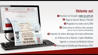 CÓMO OBTENER TUS ANTECEDES PENALES POR INTERNET [upl. by Nonnelg]