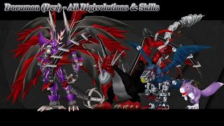 Digimon Masters Online Dorumon Dex  All Digivolutions amp Skills [upl. by Brelje]