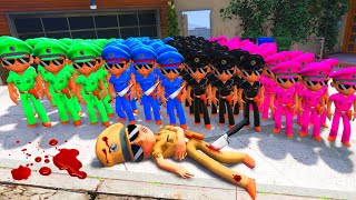 Little Singham Killed 1000 Colorfull Little Singham In Gta 5 [upl. by Ardnosak]