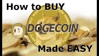 How to buy Dogecoin  The easiest way to BUY DOGECOIN [upl. by Adlin654]