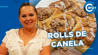 RECETA DE ROLLS DE CANELA [upl. by Agon]