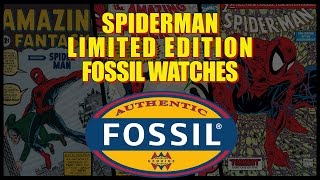 Limited Edition Spiderman Fossil Watches [upl. by Florette]