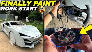 Finally Lykan Hypersport Paint Work Start 🔥  New Speedometer 😱 [upl. by Imaj]