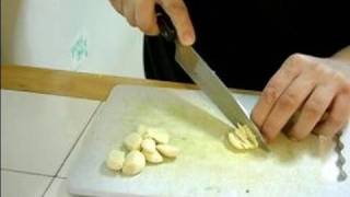 How to Make Shrimp Scampi  How to Chop Garlic for Shrimp Scampi [upl. by Ruby]