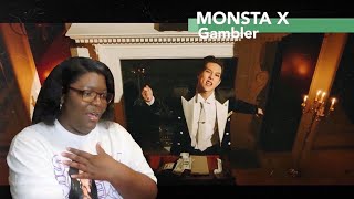 MONSTA X quotGAMBLERquot  DANCE PRACTICE  REACTION [upl. by Dedra]