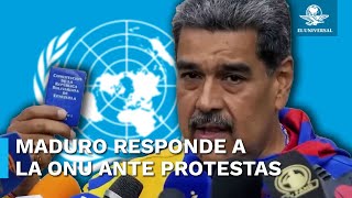 “Golpe de estado” la violencia en protestas contra resultado electoral Maduro a la ONU [upl. by Forbes74]