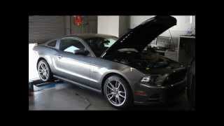 Keiths Vortech Supercharged 2013 Sterling Grey Mustang GT  Dyno Run 1 [upl. by Halford108]