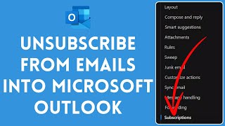 How to Unsubscribe From Emails into Microsoft Outlook 2024 [upl. by Swinton]