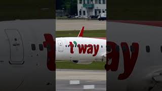 Boeing 737800 Landing  Tway Air B737 [upl. by Asemaj172]