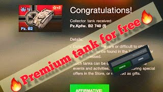 Wot Blitz 🔥Premium tank for free🔥 Bonus code [upl. by Herson]