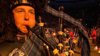 The Massed Pipes amp Drums  Edinburgh Military Tattoo 2015 Performance [upl. by Odawa]