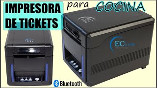 Impresora de Tickets Bluetooth para Cocina Punto de Venta ECPM80340BT [upl. by Melgar]