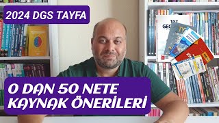 2024 Dgs Tayfa 0 Dan 50 Nete Kaynak Önerileri [upl. by Akeit]