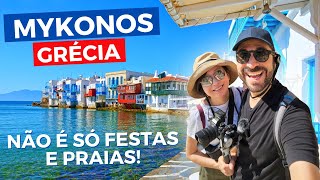 CRUZEIRO NA GRÉCIA O Que Fazer em Mykonos a Ilha das Festas e Praias Little Venice e CataVentos [upl. by Sale]