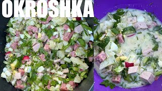 How to use KVASS making traditional OKROSHKA SOUP [upl. by Kristin]