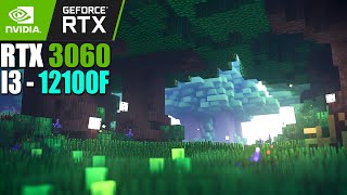 RTX 3060  I3 12100F  MINECRAFT 121 BENCHMARK [upl. by Annaihs921]