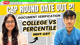 MHT CET 2024  Registration Document Verfication  Best College at your Percentile  CAP Round 2024 [upl. by Fredella]