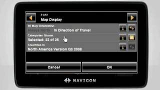 Map Display Settings  NAVIGON Video Tutorial [upl. by Thagard]