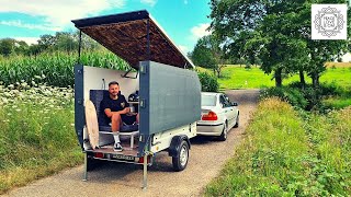 Wohnwagen selbst gebaut für 1000 €  ohne Zulassung und TÜV [upl. by Phira879]