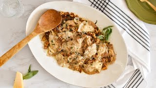 Pear And Gorgonzola Ravioli Recipe [upl. by Pokorny404]