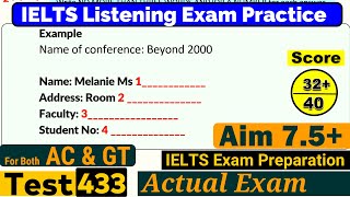 IELTS Listening Practice Test 2024 with Answers Real Exam  433 [upl. by Aisha]