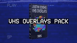 Justin Odisho VHS  VCR  TV Glitch Footage Overlays Pack [upl. by Ender668]