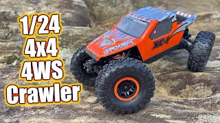 Ultimate 4x4 4WS Mini RC Crawler Axial AX24 XC1 RTR [upl. by Malinda287]