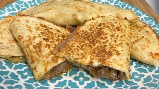 Steak n Veggie Quesadilla Pockets [upl. by Arvonio]