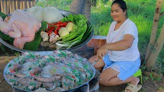 Steamed noodles with chicken recipe  Neyka Cooking [upl. by Kirt]