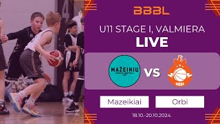 Mažeikiai 2014 vs BC Orbi 2014  BBBL Boys U11 [upl. by Attaynek]