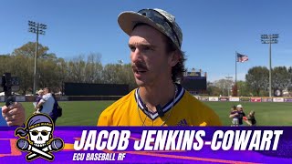 ECU Baseball RF Jacob JenkinsCowart after the sweep over UAB [upl. by Kayle298]