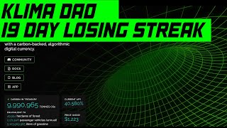 Klima DAO How Much I made in a 19 Day Losing Streak  Real Results [upl. by Rosemarie]