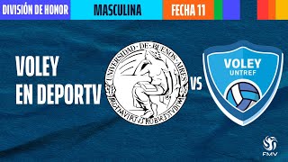 UBA 🆚 UNTREF  División Honor Masculina  Vóley Metropolitano  Fecha 11 [upl. by Suirred]