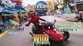 Theme Parks Orlando 2018  Vacation of a Lifetime  Disney WorldUniversalSeaWorldBusch Gardens [upl. by Boru]