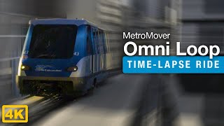 Riding Miami Metromover Omni Loop Full Ride Time Lapse 4K [upl. by Norvell]