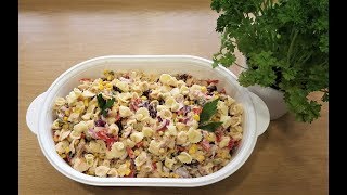 Thunfisch Nudelsalat  sommerlicher Salat [upl. by Olaznog]