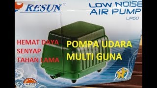 ReviewAerator kolam akuarium merk RESUN model tipe LP60 [upl. by Yeoz545]