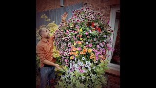 How to Make a Luxury Hanging Basket at Home  Step by Step Walkthrough [upl. by Maghutte]