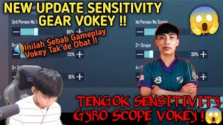 NEW UPDATE SENSITIVITY GEAR VOKEY  TENGOK SENSITIVITY GYRO SCOPE VOKEY 😱 Pubg Mobile [upl. by Anialram]