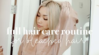 hair care routine for bleached blonde hair [upl. by Bradley]