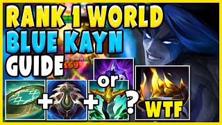 2024 ULTIMATE BLUE KAYN GUIDE Rank 1 Kayn WORLD How to play Kayn  League of Legends [upl. by Horan]