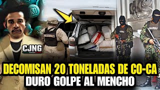 🚨¡ALERTA MAXIMA Marinos Decomisan 20 Toneladas De CoCa Del CJNG En Jalisco [upl. by Ulphi495]