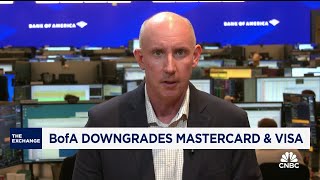 BofA analyst on downgrading Mastercard and Visa [upl. by Laehcimaj]